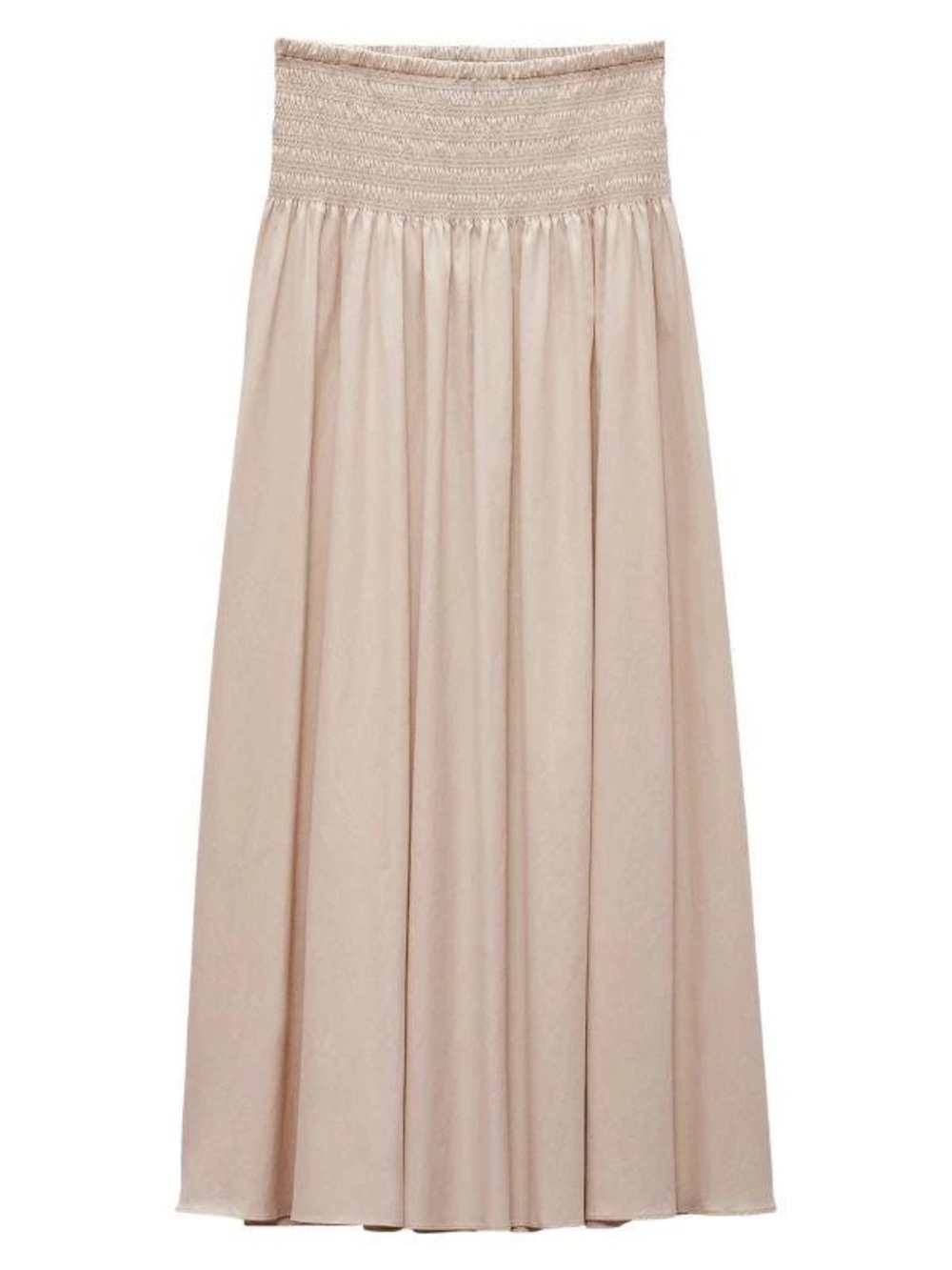 Rag & Bone Alicia Smocked-Waist poplin Maxi Skirt Size M NWT - Picture 3 of 7